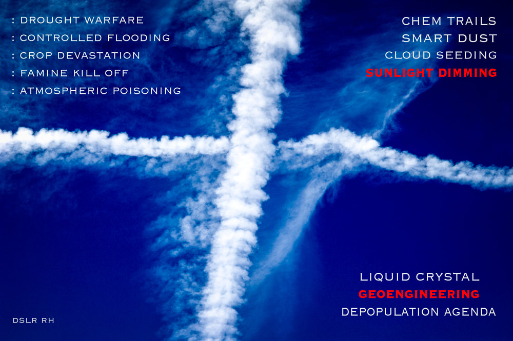atmospheric chem trailing, smart dust, cloud seeding, sun dimming, DSLR image by Rick Hemi