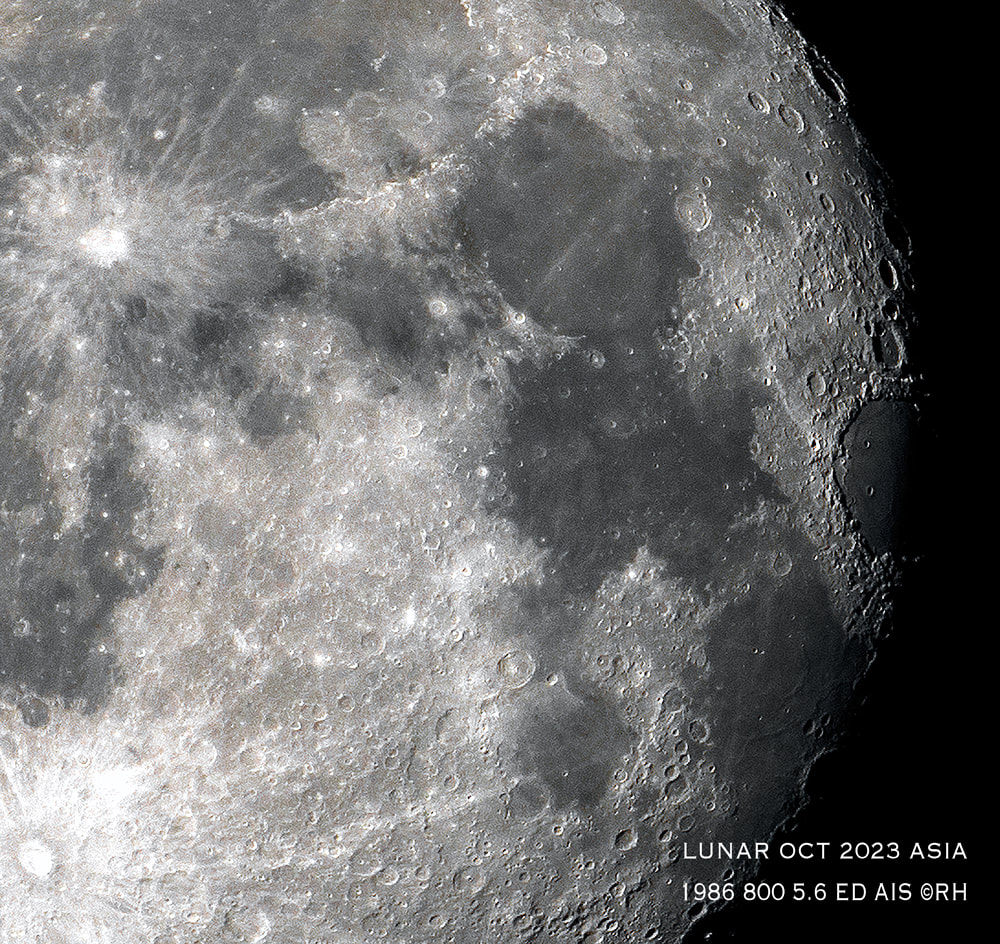 800 5.6 ED AIS moon shot wide open, DSLR image by Rick Hemi