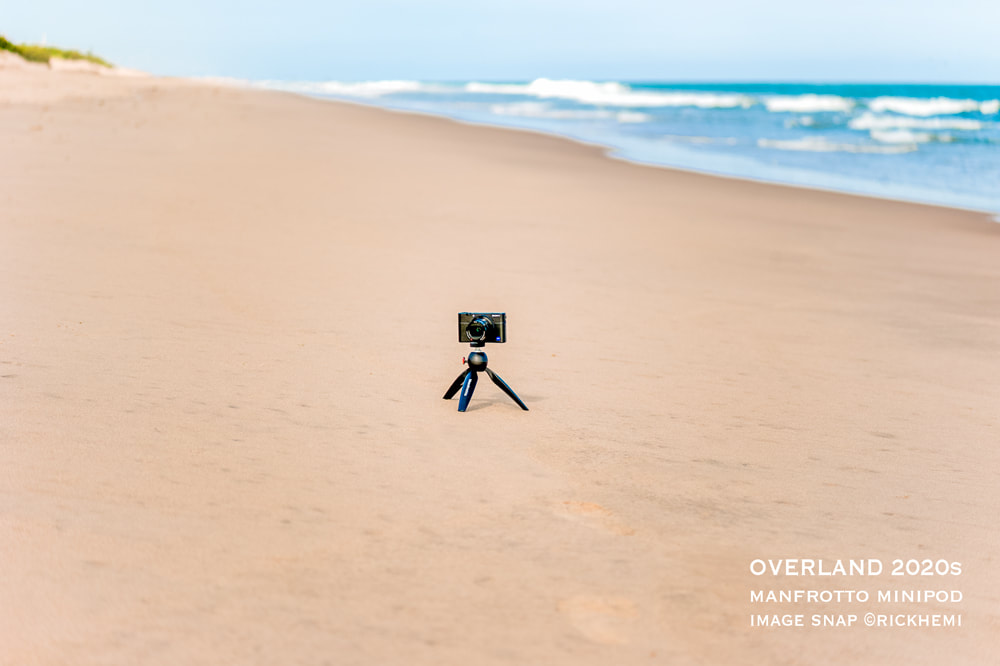 overland travel 2020s, camera photo gear 2020s, Manfrotto mini pod, Sony RX100 VA, DSLR snap by Rick Hemi