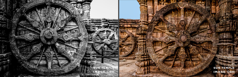 solo overland India 2020s, sun temple Konark, images by Rick Hemi